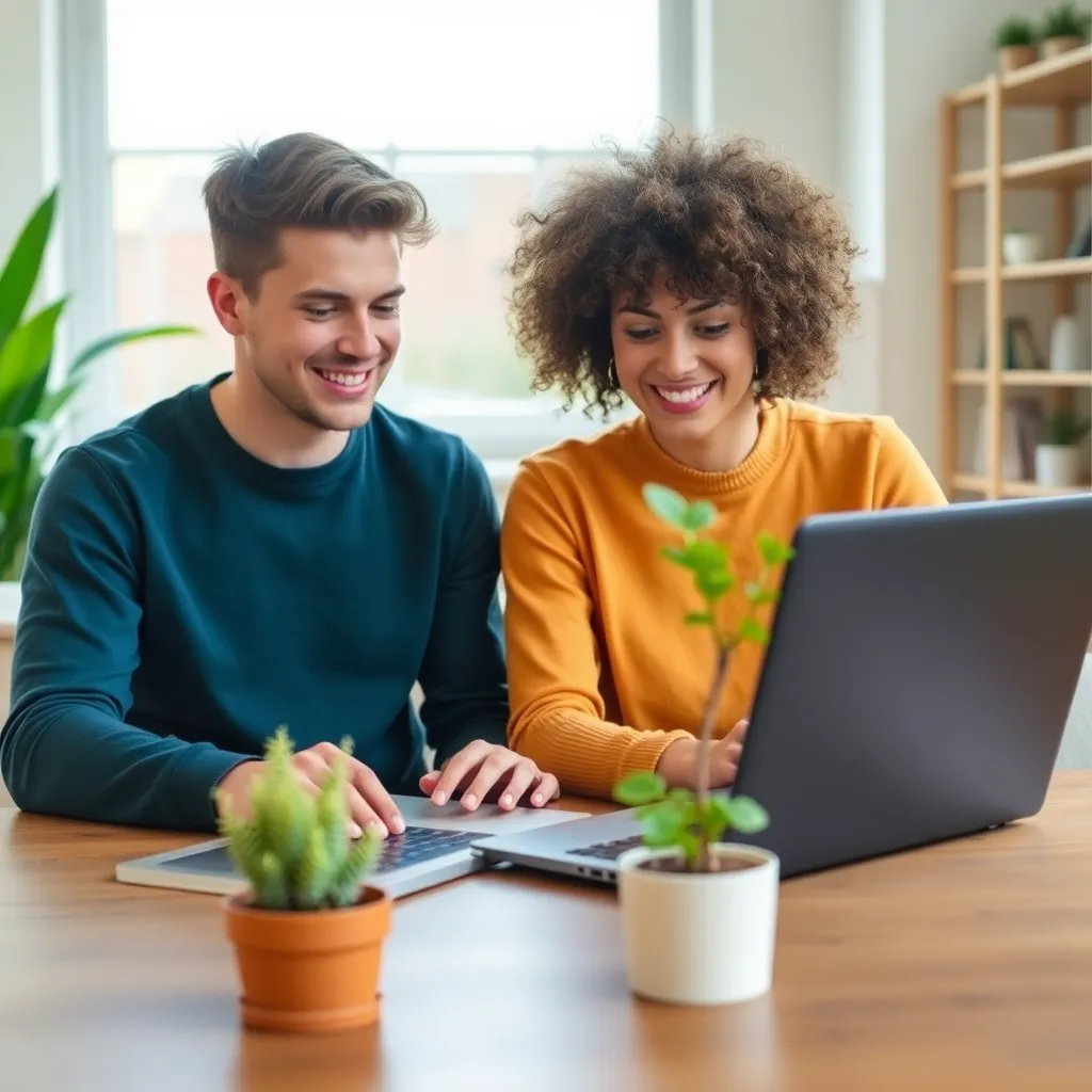 Financieel adviseur in gesprek met een jonge klant