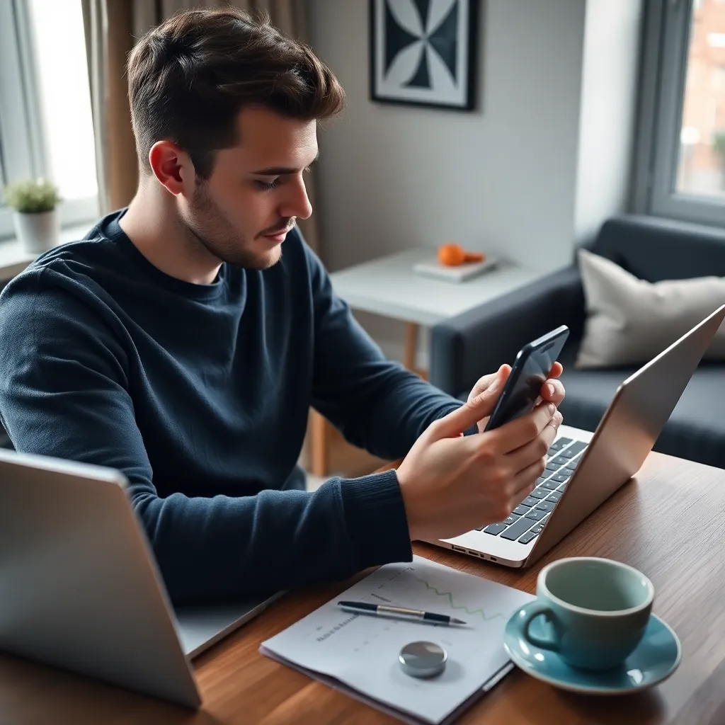 Jong stel dat samen eerste beleggingen doet via smartphone app