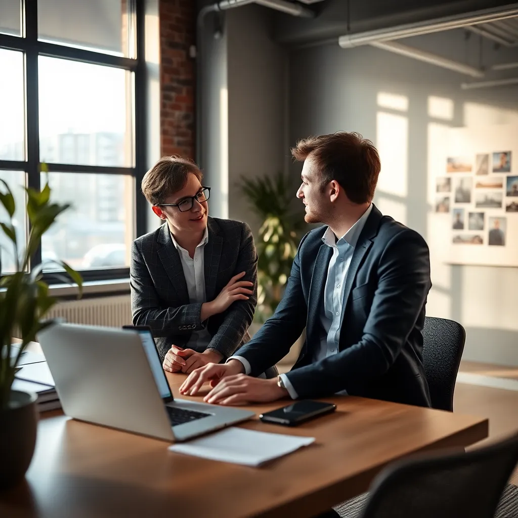 Jonge Nederlandse professional die investeert via smartphone